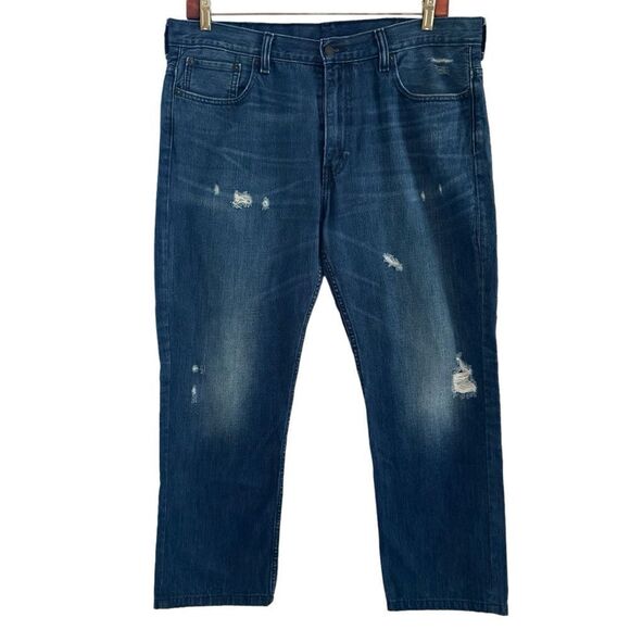 Levi's 569 Loose Straight Fit Jeans‎ Distressed Men’s Size 38x34 - Picture 1 of 8